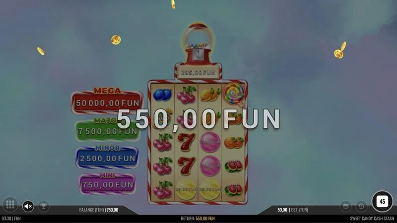 Sweet Candy Cash Stash - basisspil med linjegevinst