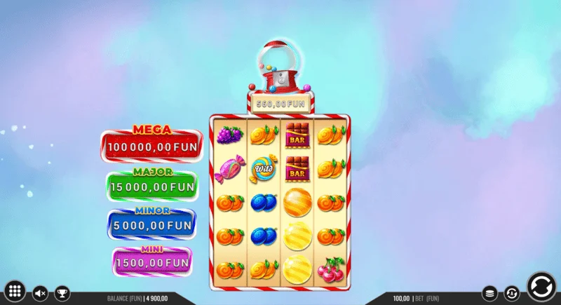 Sweet Candy Cash Stash - kontantmønter i Hold and Win-runden